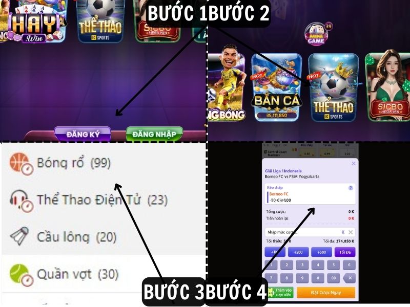 Bốn bước hướng dẫn tham gia cá cược bóng rổ tại HAYWIN