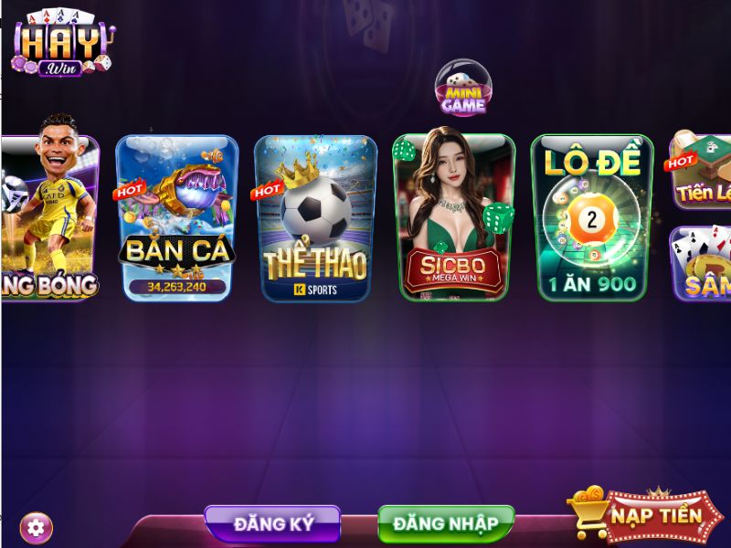 Chọn đăng ký trên giao diện chính