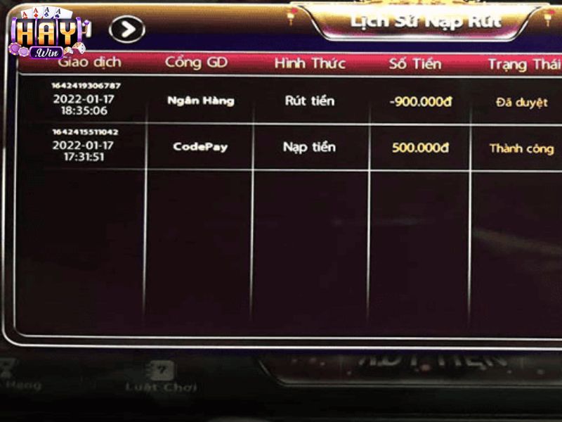 Điều kiện cần đáp ứng khi rút tiền từ HAYWIN