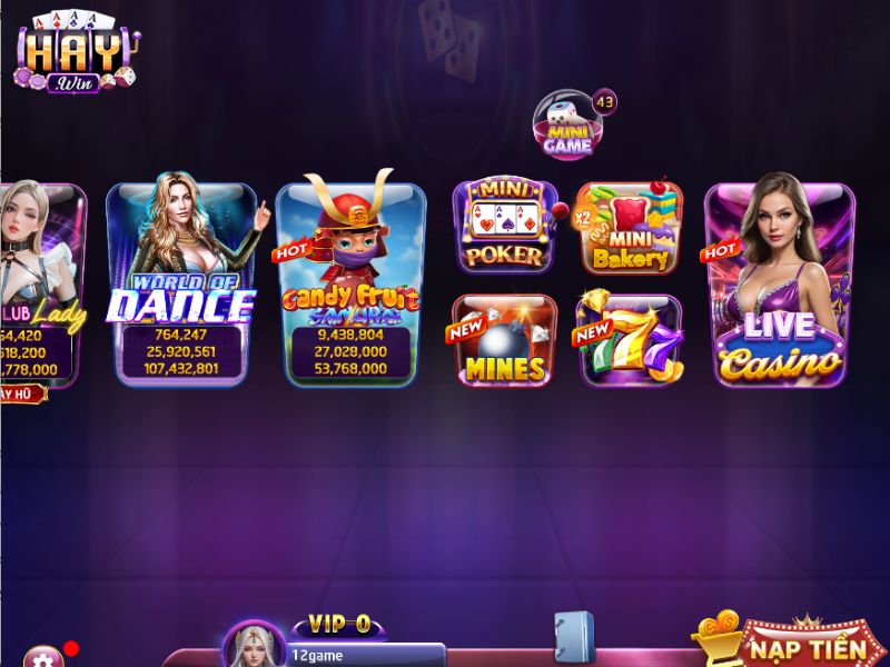 Game bài HAYWIN quy tụ hàng loạt trò chơi truyền thống