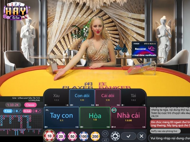 Người chơi được tùy ý chọn một trong ba cửa cược