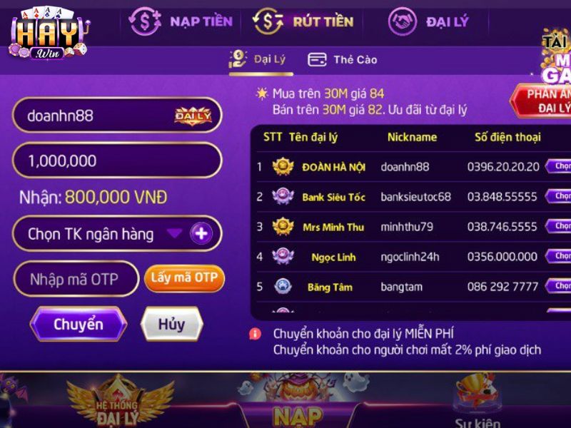 Nhập số tiền muốn rút rồi xác nhận