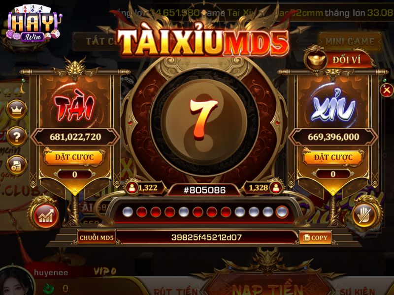 Tài xỉu MD5 vận hành bằng hệ thống tạo kết quả tự động và ngẫu nhiên