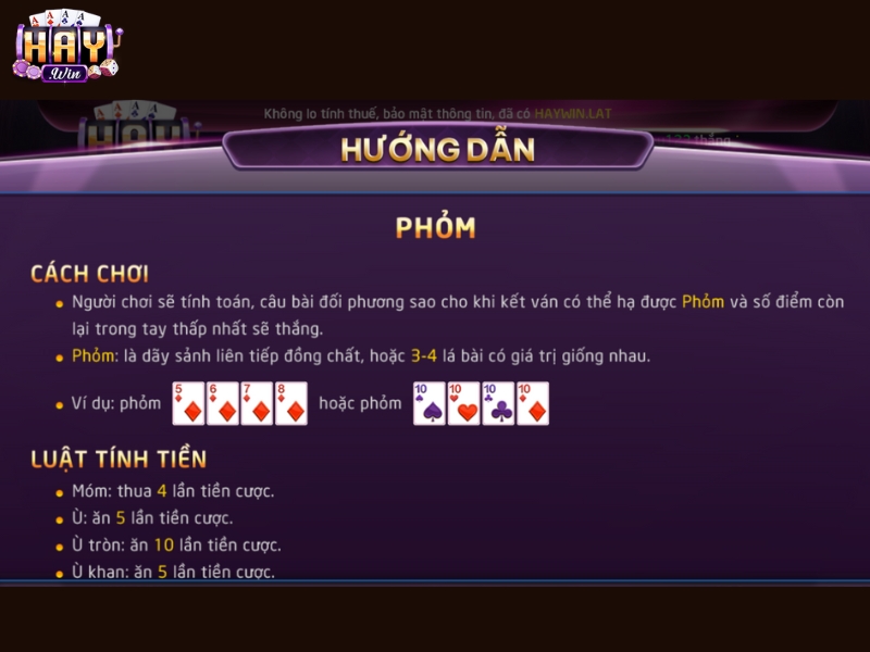 Bảng xếp hạng lá bài và cách chơi