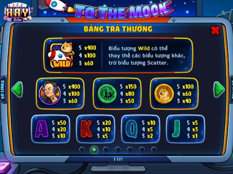 Các combo càng dài, mức thưởng càng tăng