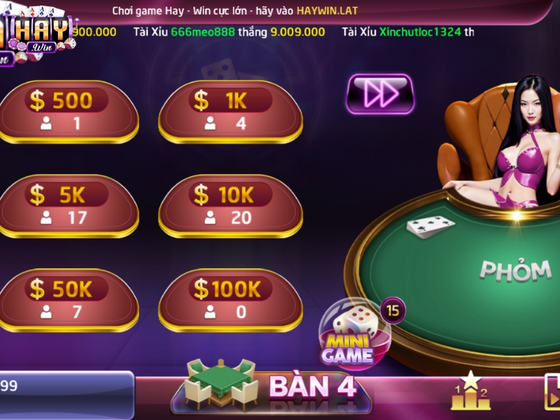 Có nhiều bàn chơi thú vị cho anh em tham gia