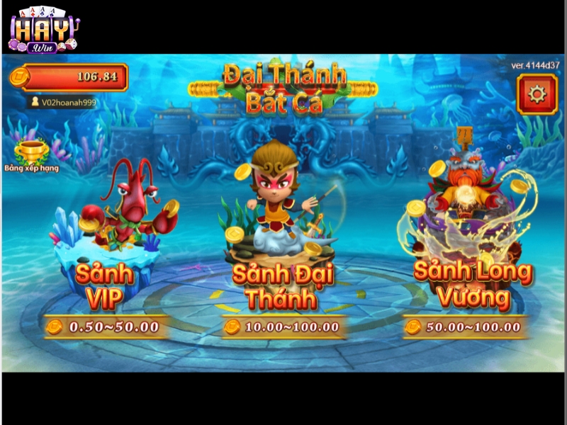 Những sảnh cược chính khi chơi Đại Thánh Bắn Cá