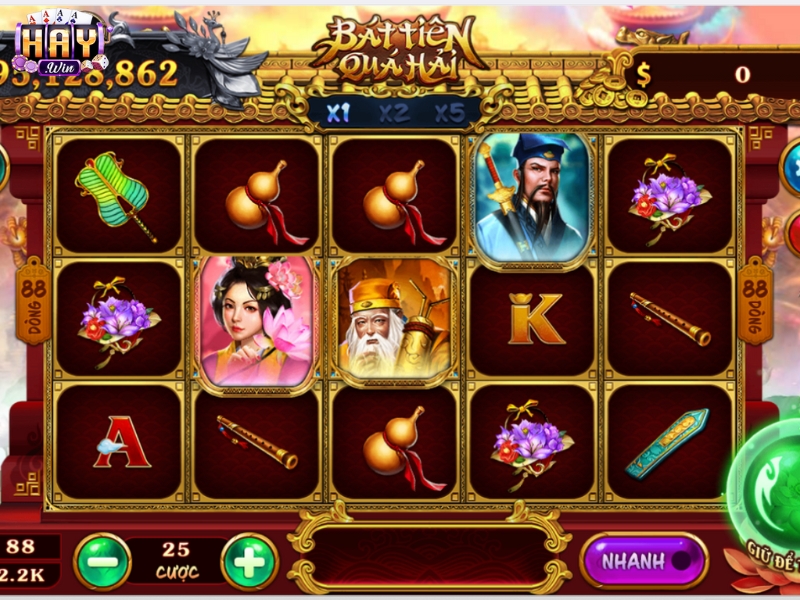 Nổ hũ bát tiên quá hải độc đáo, hấp dẫn 