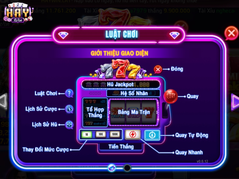 Tìm hiểu về giao diện chính của trò chơi 